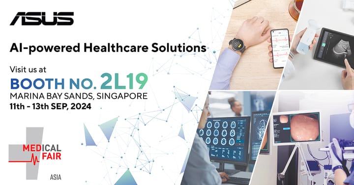 ASUS joins Medical Fair Asia 2024 with loads of AI-driven solution showcases