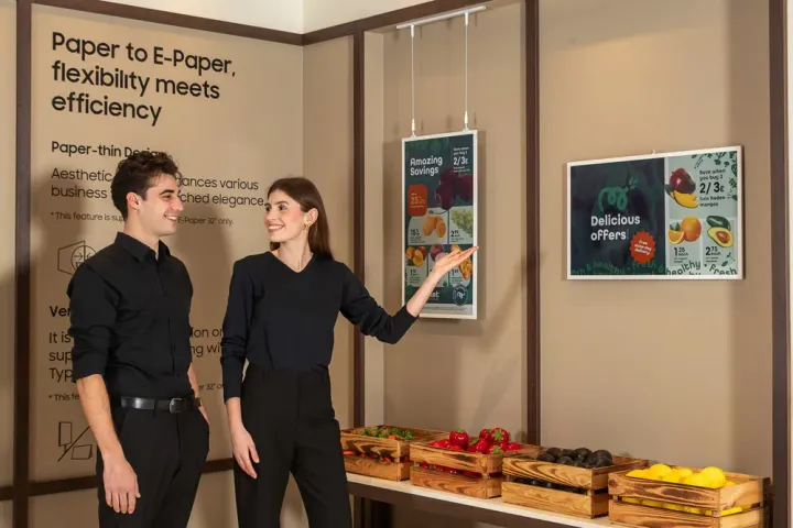 Samsung premiers new Color E-Paper and Smart Signage technologies at ISE 2025