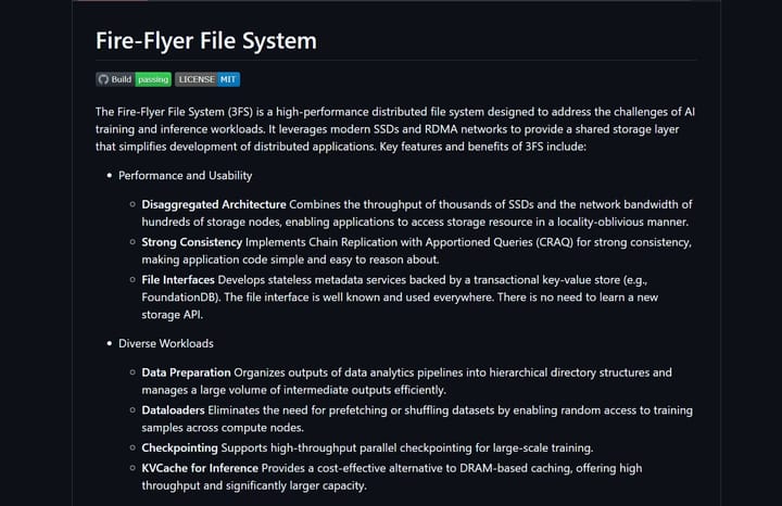 DeepSeek releases new open-source Fire-Flyer File System for parallel file system management